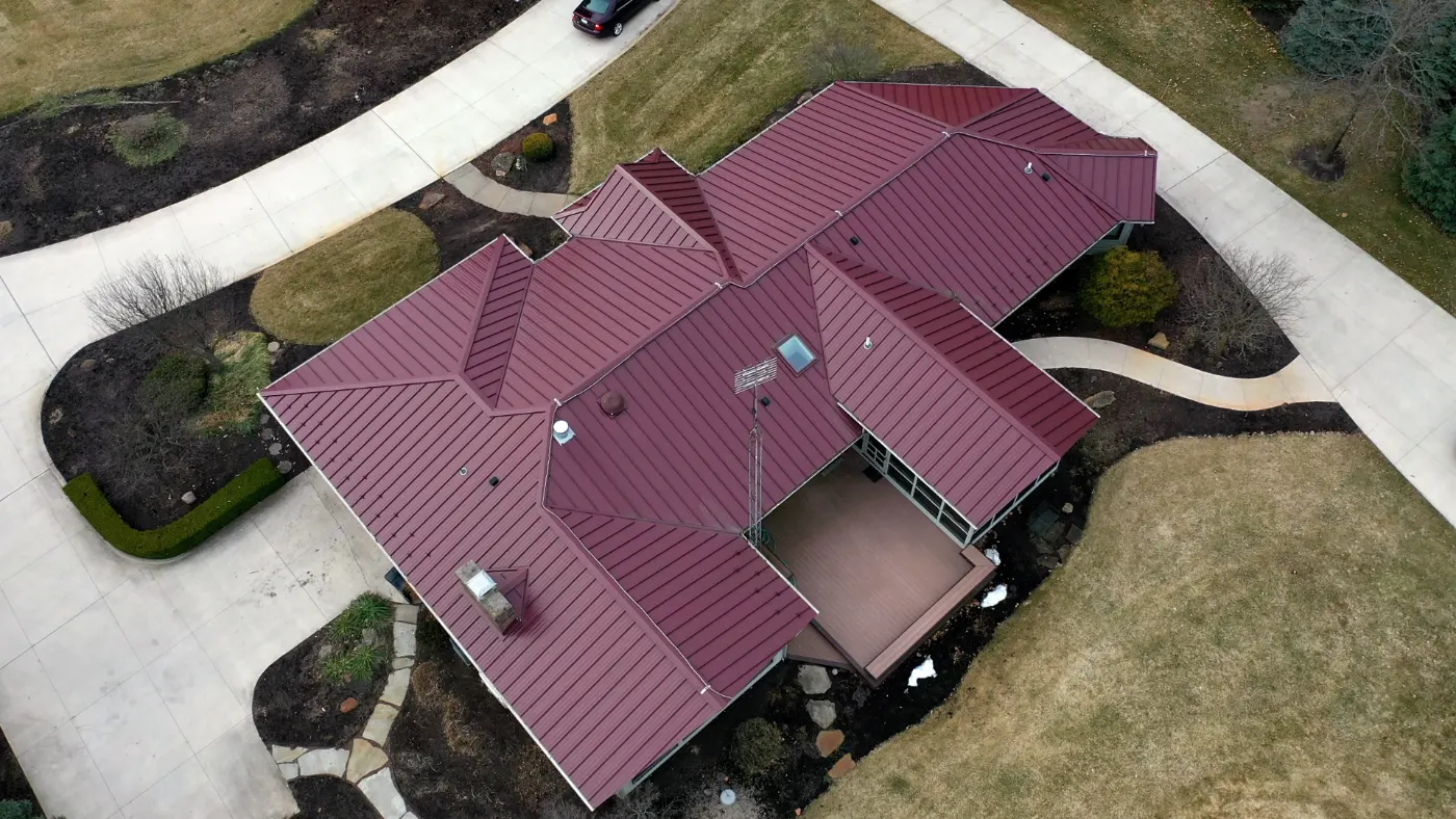 Commercial roof inspection documented in New Whiteland